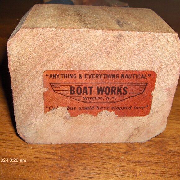 Hand Carved Sea Captain Figure. Boat Works - Picture 7 of 8